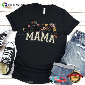 Mama Wildflowers Retro Mom Tee, mothers gifts 3