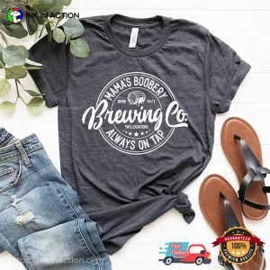 Mama's Boobery Always On Tap Brewing Co funny mom shirts 2