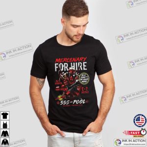 Mercenary For Hire Marvel Deadpool Funny Dirty T-shirts