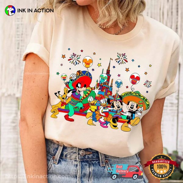 Mickey And Friends Cinco De Mayo Celebration T-Shirt