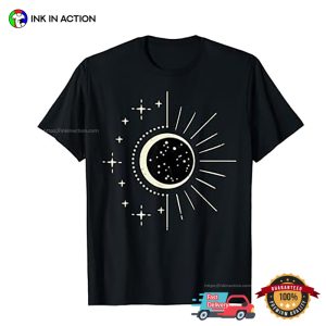 Moon Sun Stars Total Eclipse T-shirt