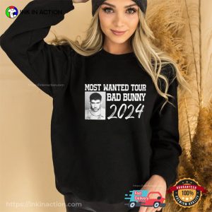 Most Wanted Tour 2024Graphic bad bunny shirt 2