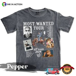 Most Wanted Bad Bunny Tour Schedule 2024 Vintage T-Shirt