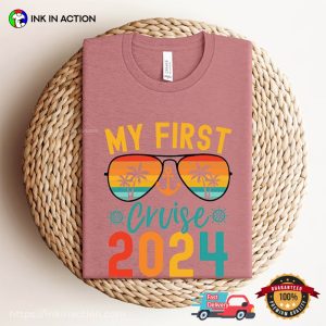 My First Cruise 2024 Retro family cruise t shirts 1