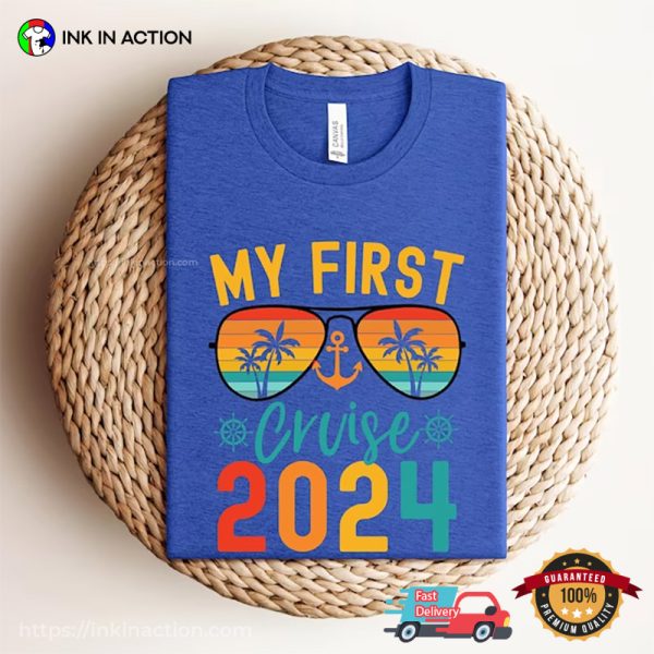 My First Cruise 2024 Retro Family Cruise T-shirts