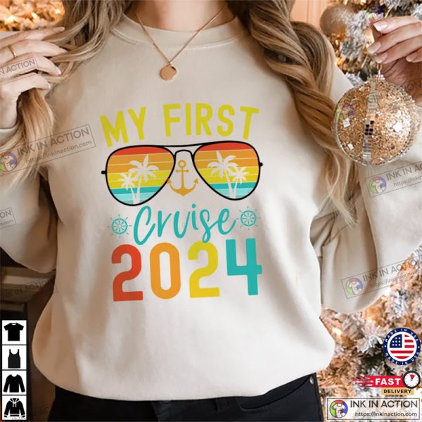 My First Cruise 2024 Retro Family Cruise T-shirts