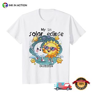My First Solar Eclipse 2024 Funny Kids T-shirt