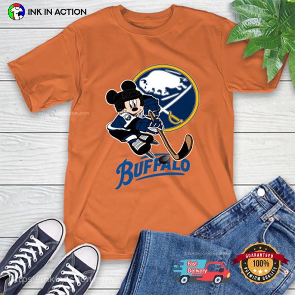 NHL Buffalo Sabres Mickey Mouse Disney Hockey T Shirt, Buffalo Sabres Apparel