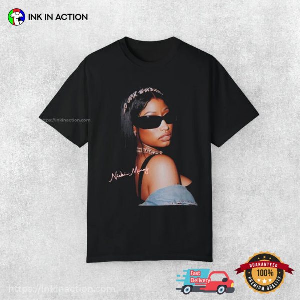 Nicki Minaj Vibe Portrait Signature T-shirt