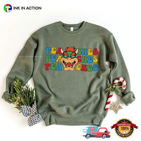 Peaches Bowser Mario Nintendo Game Tee