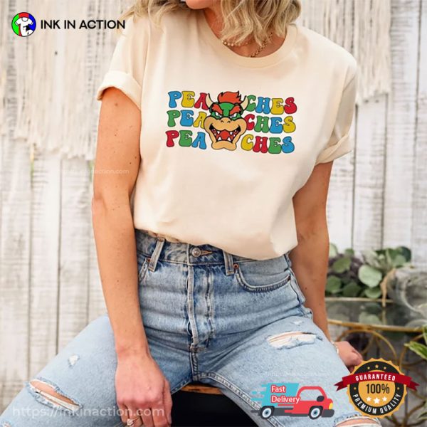 Peaches Bowser Mario Nintendo Game Tee