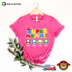 Personalization Super Mommio With Kids hilarious mom shirts 2