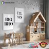 Personalized Big Bro And Lil Sis Basic Wall Art