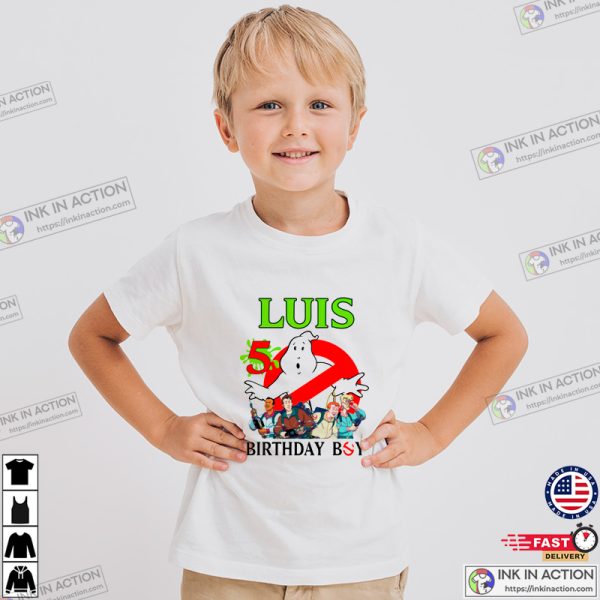 Personalized Birthday Boy Ghostbusters T-shirt