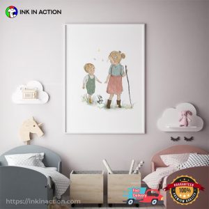 Personalized Brother And Sister Wall Art, happy sibling day Apparel 2