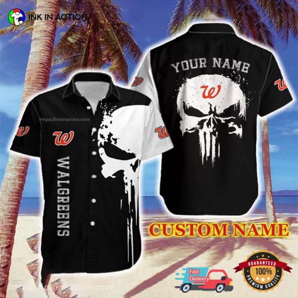 Personalized Walgreens Punisher Skull Hawaiian Shirt