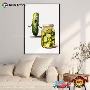 Pickle And Pickle Jar Funny Wall Poster 2
