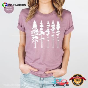 Pine Tree Forest Camping Comfort Colors Tee 3