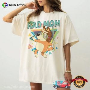 Rad Mom Bluey Retro Comfort Colors mama tee shirt 2