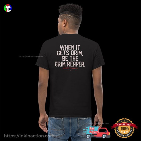 Reaper Andy Reid KC Chiefs Funny 2 Sided T-shirt
