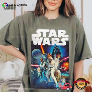 Retro Star Wars Comfort Colors Shirt, star wars day Celebretion 3