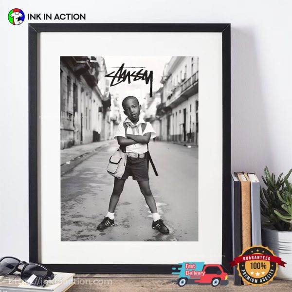 Retro Stussy Black And White Poster No.2