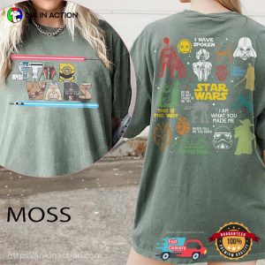 Retro star wars trilogy Comfort Colors Shirt 1