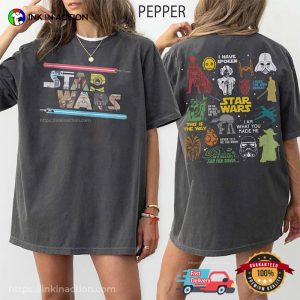 Retro star wars trilogy Comfort Colors Shirt 3