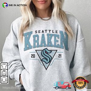 Seattle Kraken 2021 Vintage Ice Hockey T Shirt 1