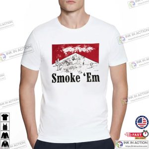 Smoke ‘Em Marlboro Western coors banquet rodeo shirt 1