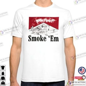 Smoke ‘Em Marlboro Western coors banquet rodeo shirt 2