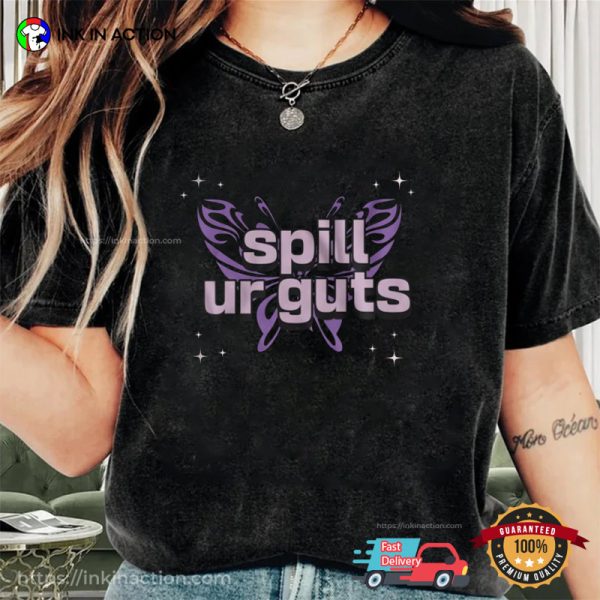 Spills Ur Guts Butterfly Olivia Rodrigo T-shirt