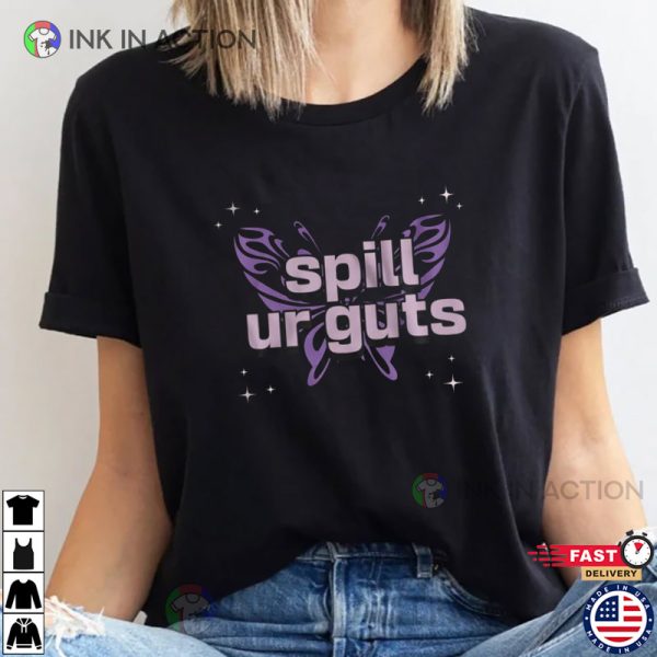 Spills Ur Guts Butterfly Olivia Rodrigo T-shirt