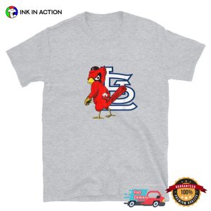 St louis cardinal baseball Fredbird Mascot T Shirt 2