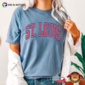 St. Louis Baseball Comfort Colors T Shirt 1