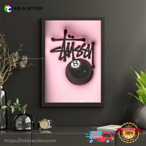 Stussy Lucky Ball Pink Poster