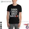 Sudden Cardiac Arrest Survivor Red Ribbon Recovery T-Shirt