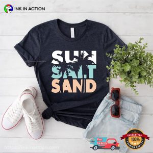 Sun Salt Sand Retro Vacation Comfort Colors T Shirt 1