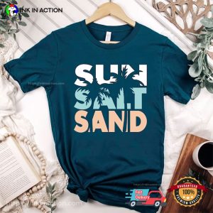 Sun Salt Sand Retro Vacation Comfort Colors T Shirt 3