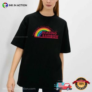 Take A Look, It's Is A Book Reading Rainbow Vintage T Shirt 1
