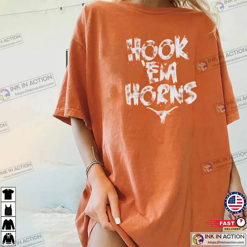 Texas Longhorns NCAA Hook Em Horns Shirt - Print your thoughts. Tell your  stories.