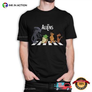 The Aliens Abbey Road Crossing Funny T-Shirt
