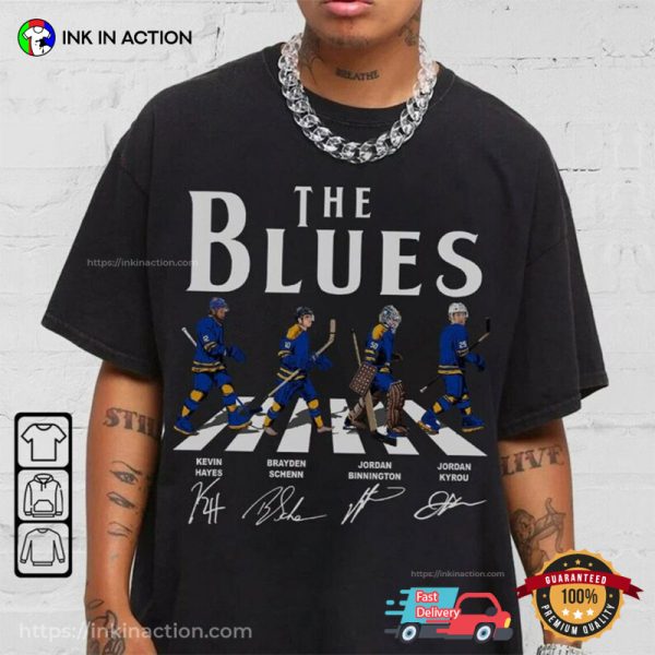 The Blues Ice Hockey The Abbey Road Beatles Inspired Shirt