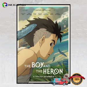 The Boy And The Heron Ghibli Studio Fim Poster No.1