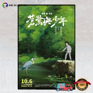 The Boy And The Heron Ghibli Studio Fim Poster No.3