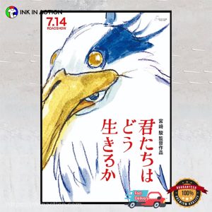 The Boy And The Heron Ghibli Studio Fim Poster No.4