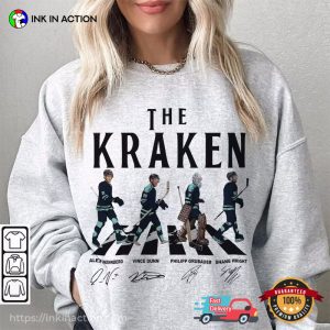The Kraken Ice Hockey Abbey Road Crossing Signature T Shirt 1
