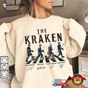 The Kraken Ice Hockey Abbey Road Crossing Signature T-Shirt