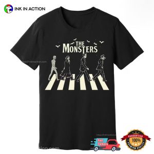 The Monster Psychobilly abbey road crossing Vintage T Shirt 3