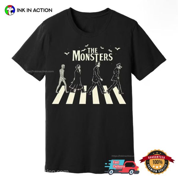 The Monster Psychobilly Abbey Road Crossing Vintage T-Shirt